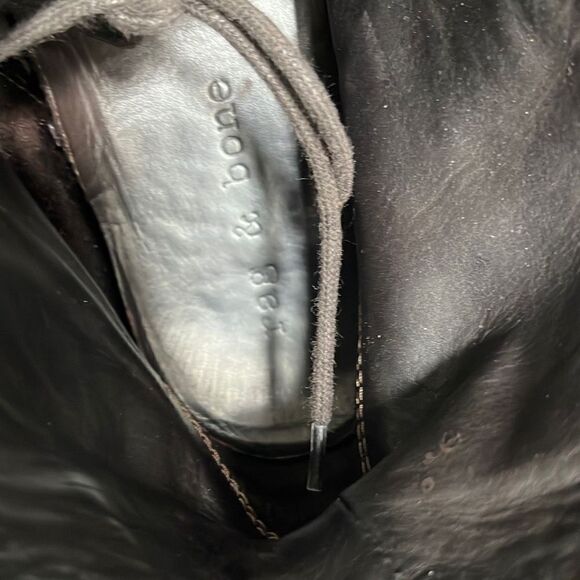 Men's Rag & Bone Anders Brown Leather Ankle Boots Size 13 - Picture 10 of 12